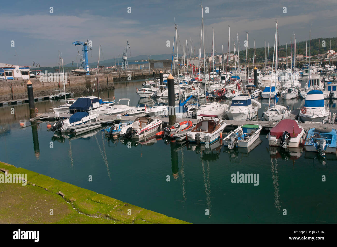 Freizeithafen, Villagarcia de Arosa, Pontevedra Provinz, Region Galicien, Spanien, Europa Stockfoto