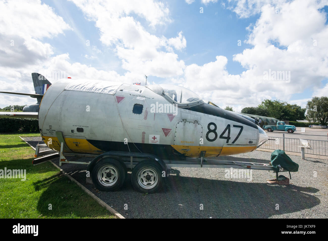 Düsenflugzeug am Sywell Airport Northampton Northamptonshire UK Stockfoto