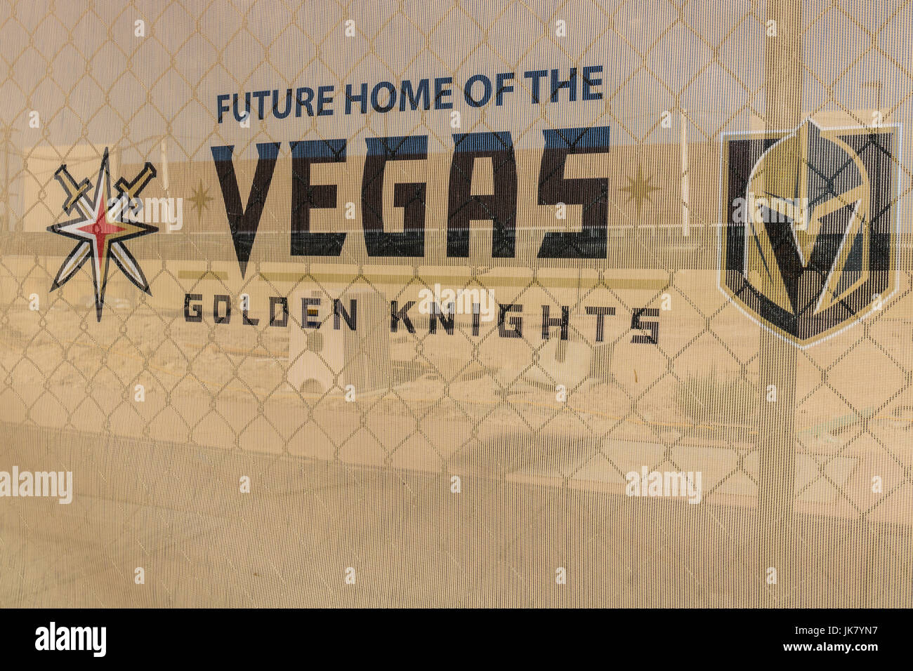 Las Vegas - ca. Juli 2017: Vegas Golden Knights üben neue Anlage, die Ritter sind die neuesten NHL Expansion Team und startet in 2017 II spielen Stockfoto