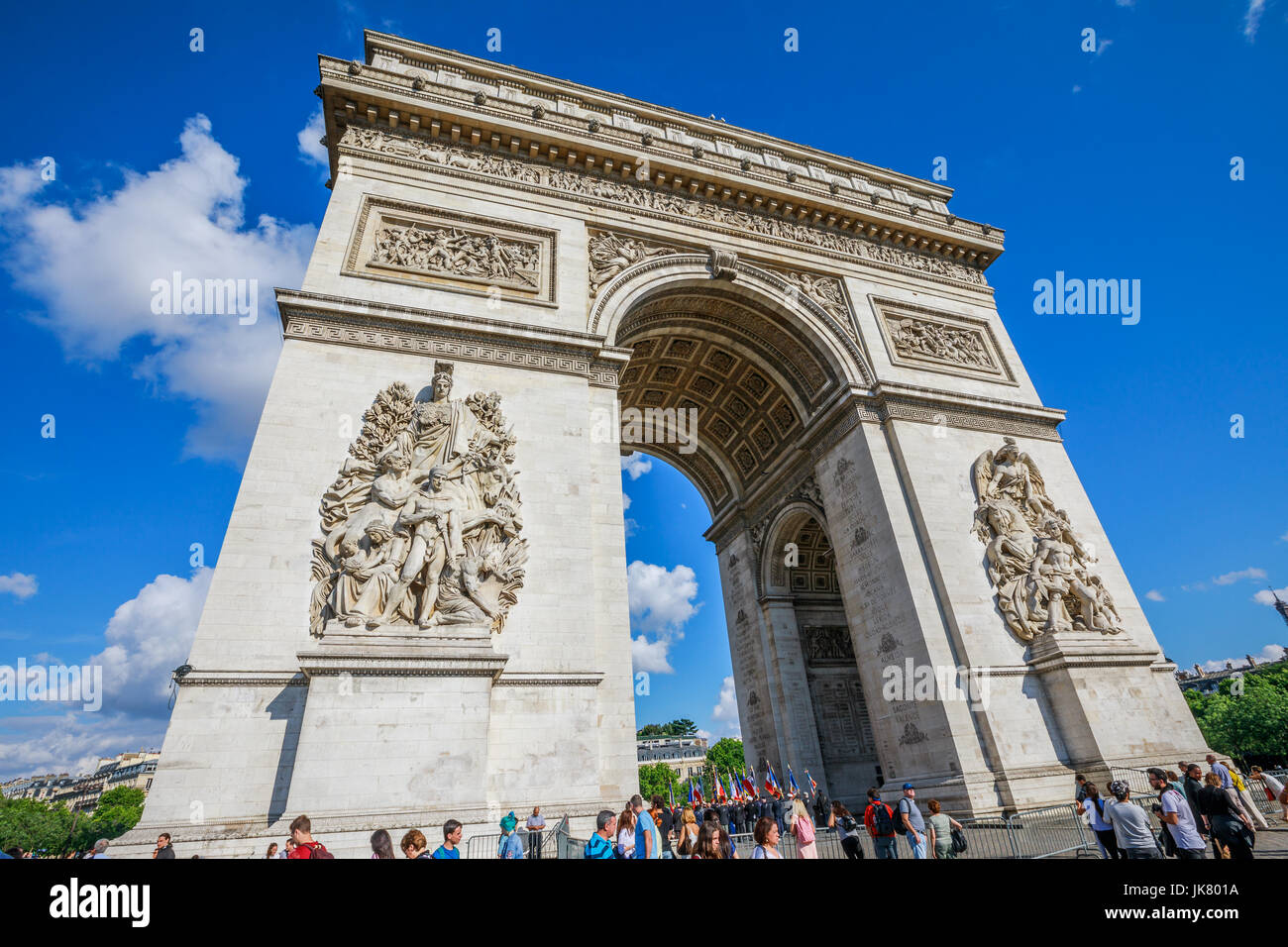 Arc de Triomphe Paris Stockfoto