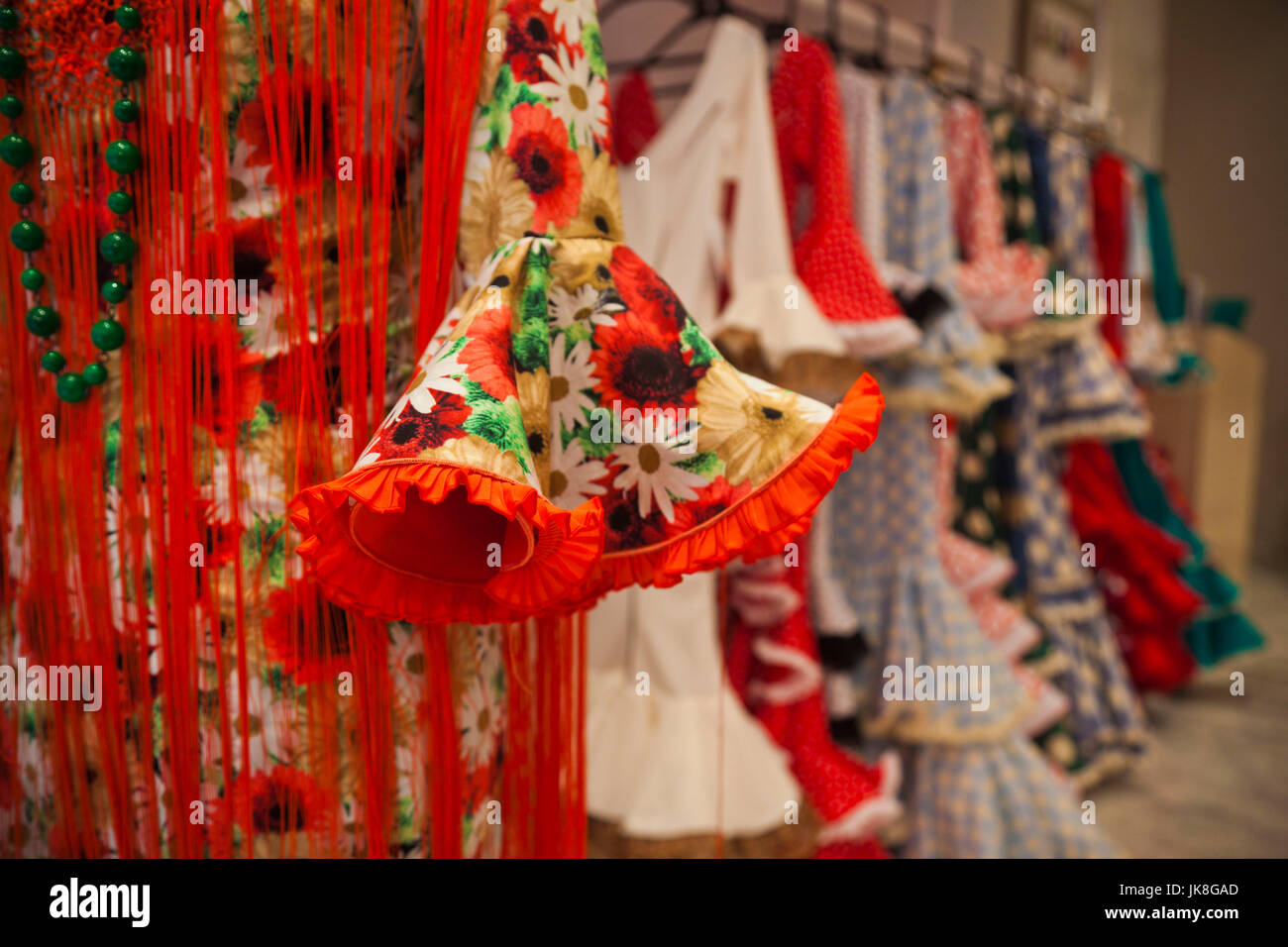 Spanien, Andalusien, Provinz Sevilla, Sevilla, Flamenco Kleid shop Stockfoto