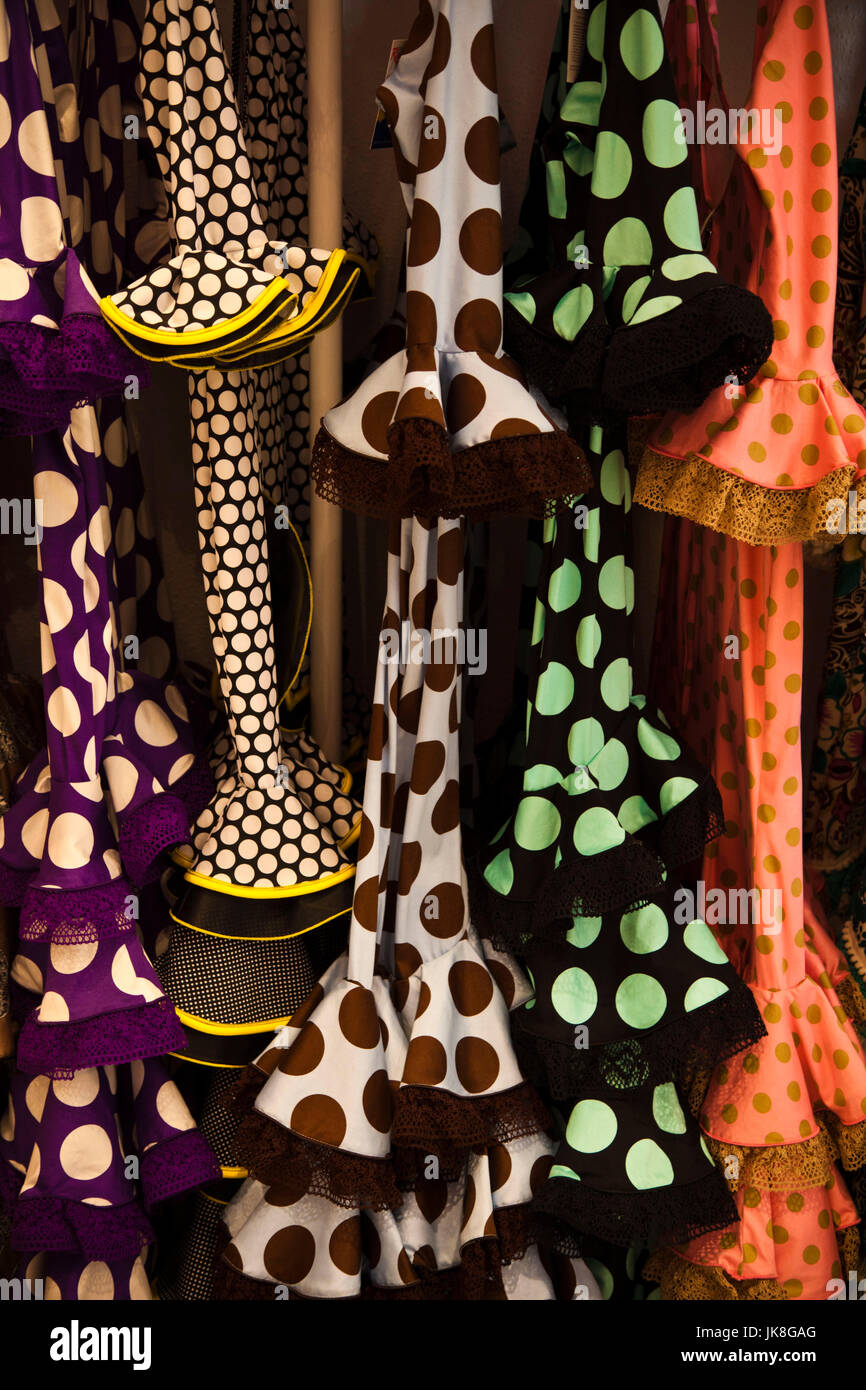 Spanien, Andalusien, Provinz Sevilla, Sevilla, Flamenco Kleid shop Stockfoto