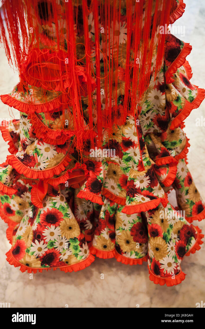 Spanien, Andalusien, Provinz Sevilla, Sevilla, Flamenco Kleid shop Stockfoto
