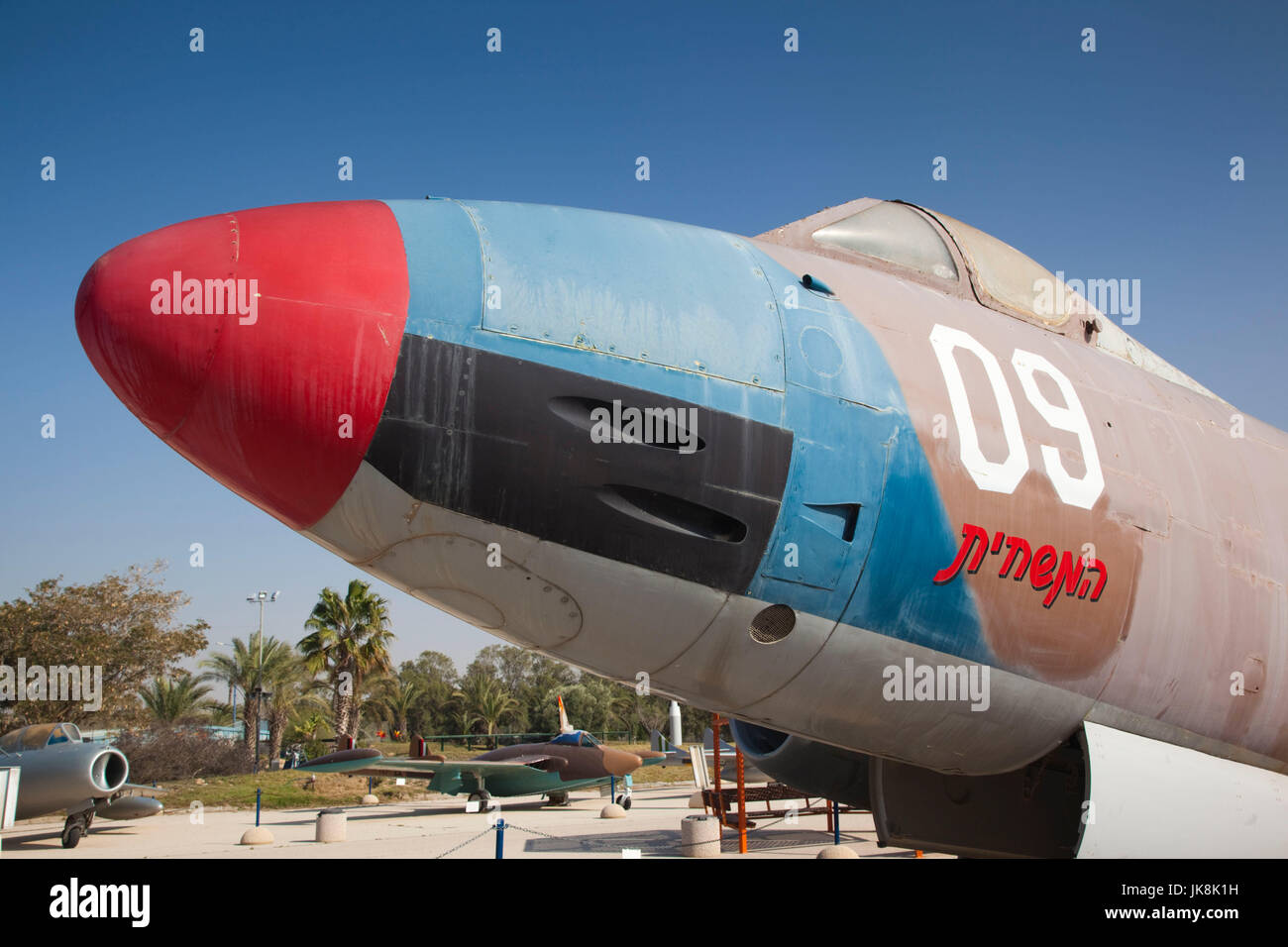 Israel, The Negev werden-er Sheva, Israeli Air Force Museum, Hatzerim Israeli Air Force base, Franzosen errichtet Vautour bomber Stockfoto