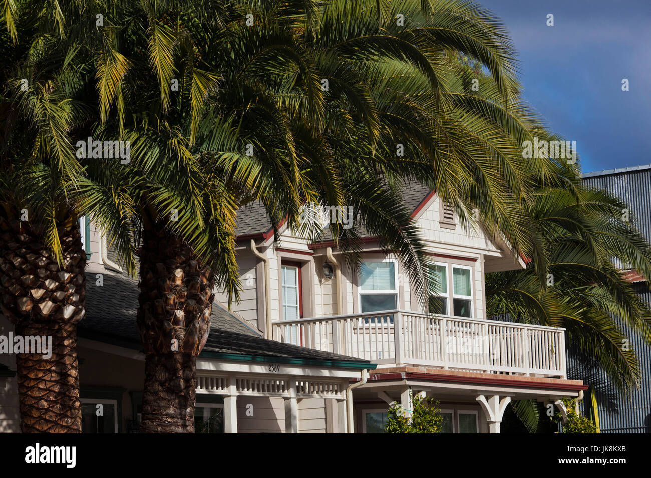 USA, California, Southern California, Los Olivos, Santa Barbara Wine Country, Innenstadt Stockfoto