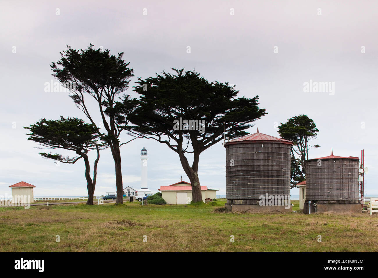 USA, California, Nordkalifornien, Nordküste, Point Arena, Arena Point Leuchtturm Stockfoto