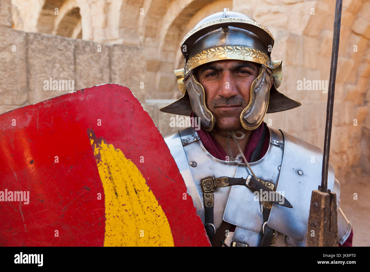 Jordan, Jerash, römischen Armee und Chariot Erfahrung, römischen Zenturio, R, MR JOR 11 001 Stockfoto