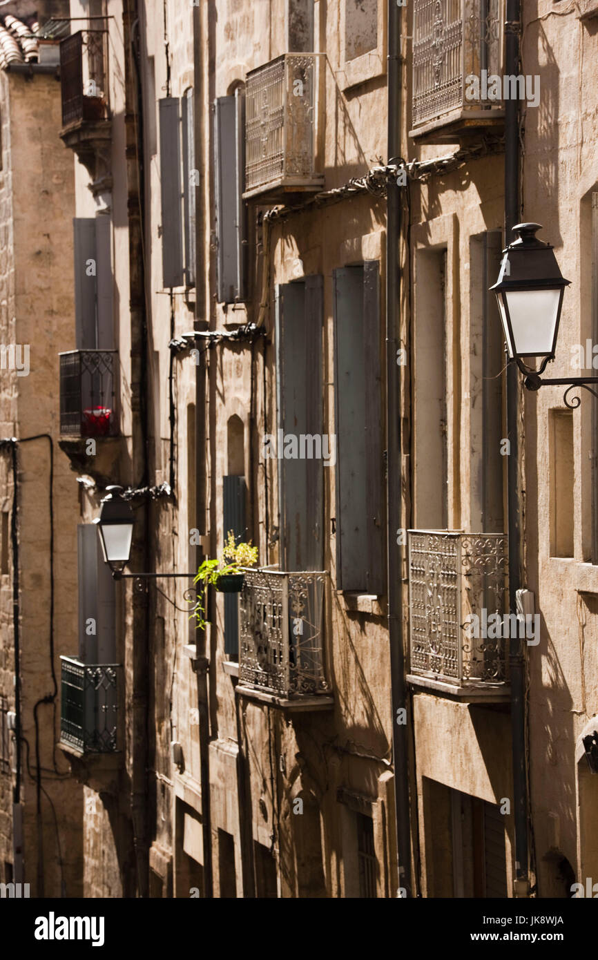 Frankreich, Languedoc-Roussillon, Departement Hérault, Montpellier, alte Stadtgebäude Stockfoto