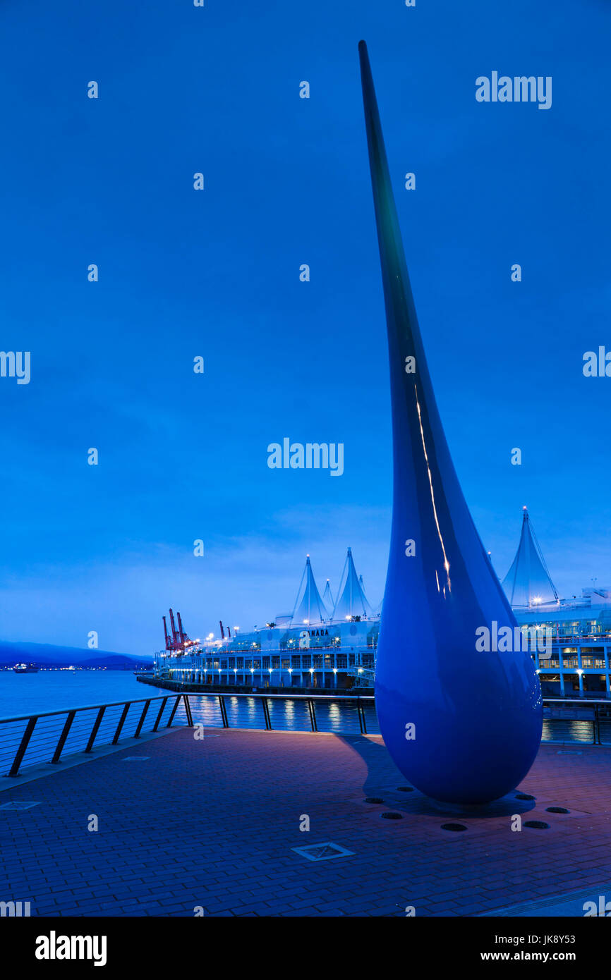 Kanada, British Columbia, Vancouver, Canada Place, dawn Stockfoto