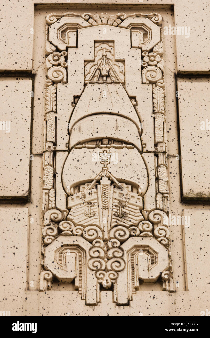 Kanada, British Columbia, Vancouver, Detail der Marine Building Stockfoto