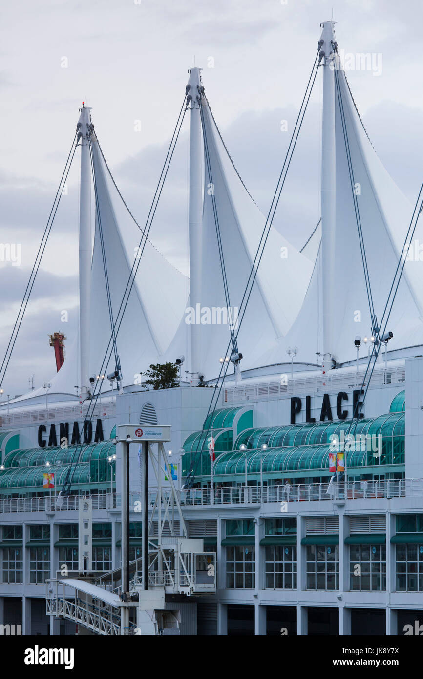 Kanada, British Columbia, Vancouver, Canada Place, detail Stockfoto