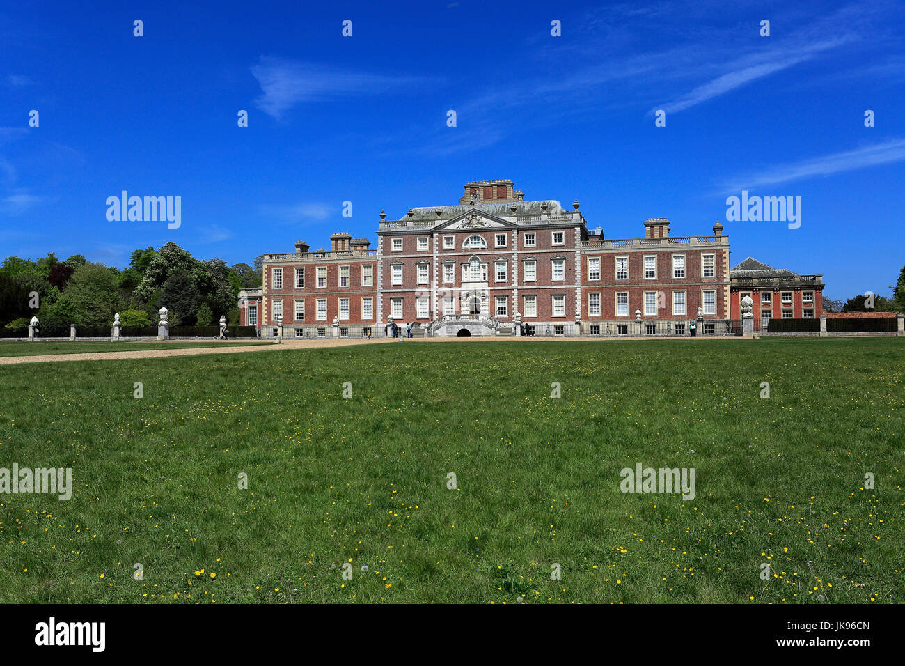 Sommer, Wimpole Hall, ein 17. Jahrhundert englischen Herrenhaus, Cambridgeshire, East Anglia, England UK, Heimat des Earl von Catherine Hardwicke. Stockfoto