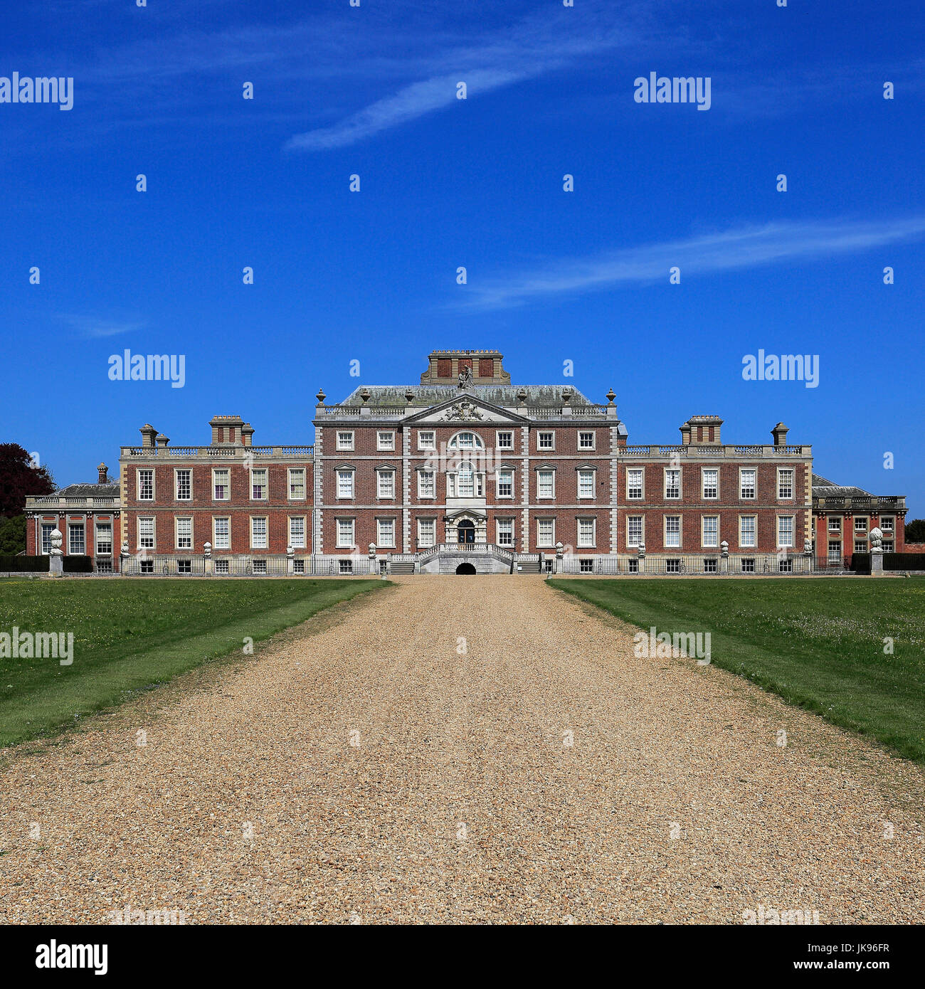 Sommer, Wimpole Hall, ein 17. Jahrhundert englischen Herrenhaus, Cambridgeshire, East Anglia, England UK, Heimat des Earl von Catherine Hardwicke. Stockfoto