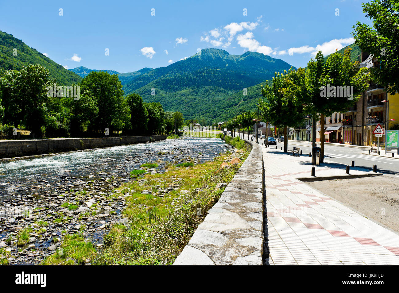 Bossot, Pyrenäen-Dorf, d ' Aran, Provinz Lleida, Katalonien, Nordspanien. Stockfoto