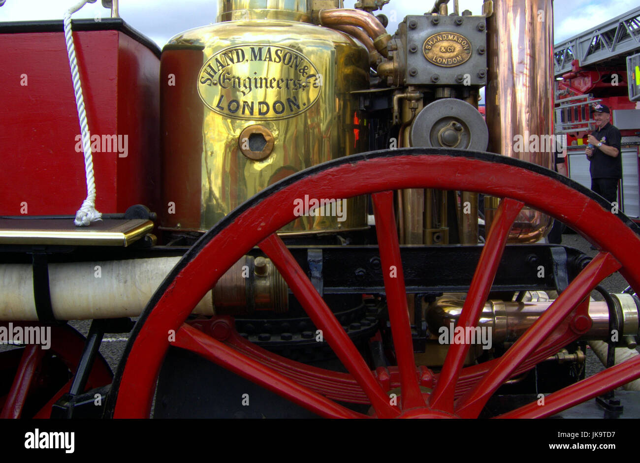 Strathclyde Feuerwehr Erhaltung Gruppe Gesellschaft Vintage Apparate- und Motorenbaus Feuershow Stockfoto