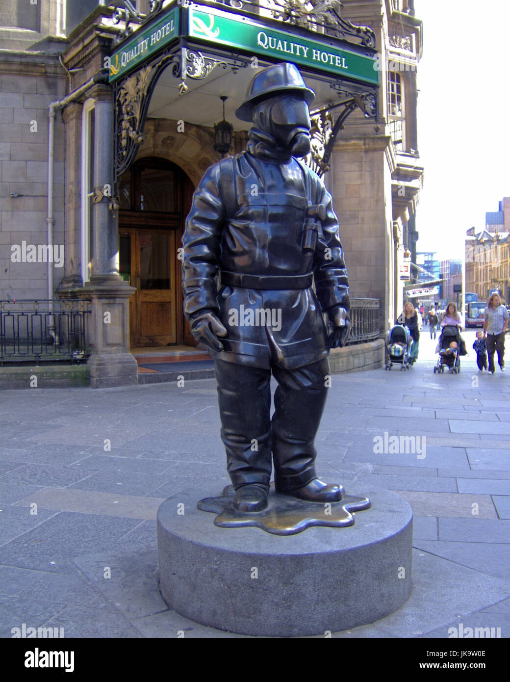 Bürger-Feuerwehrmann, Gordon Street, Glasgow. Stockfoto