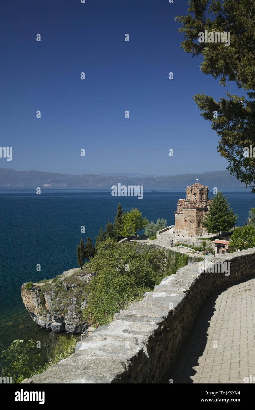 Mazedonien, Ohrid, Kirche "Sveti Jovan Kaneo', Ohrid-See, Stockfoto