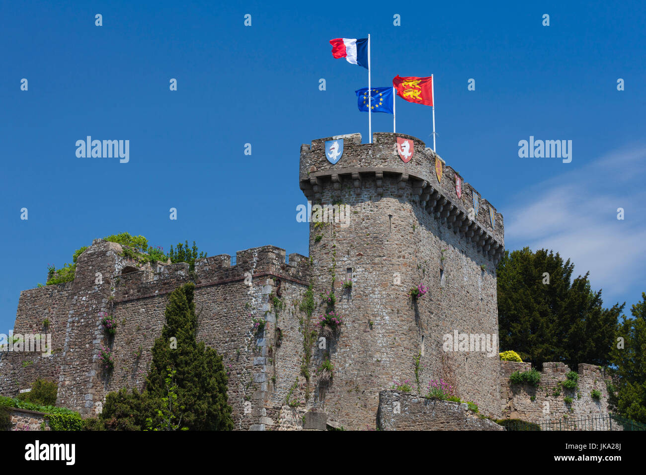 Frankreich, Normandie, Manche Abteilung, Avranches, Ort Littre, Stadtburg, bauen AD 950 Stockfoto