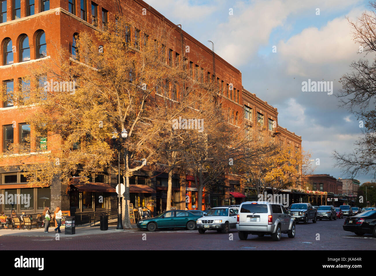 USA, Nebraska-Omaha, Gebäude auf dem alten Markt Stockfoto