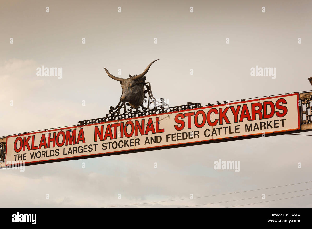USA, Oklahoma, Oklahoma City, Oklahoma nationaler Stockyards, Eingang Stockfoto