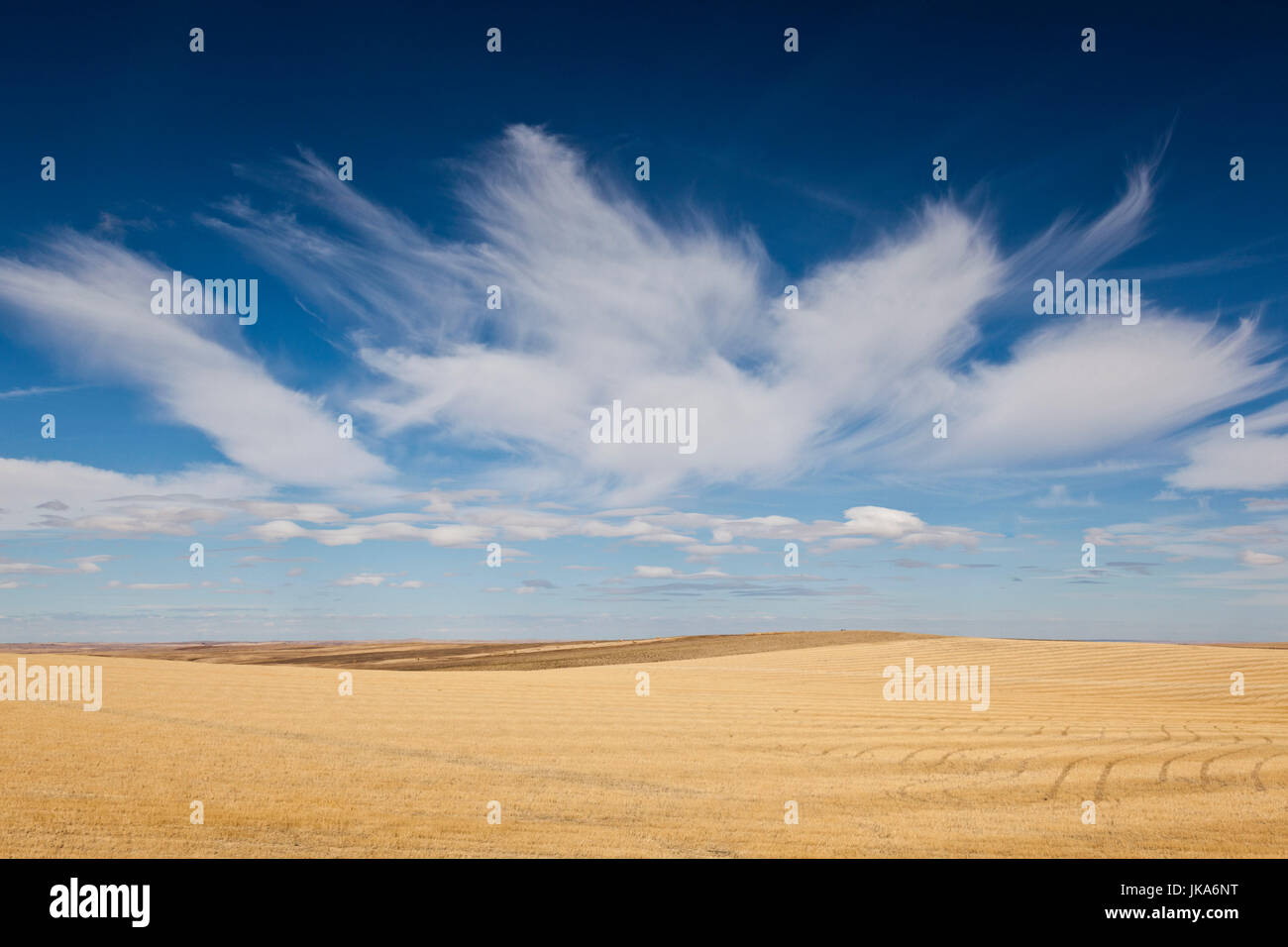 USA, South Dakota, Murdo, Prärielandschaften off Interstate Autobahn Interstate 90 Stockfoto