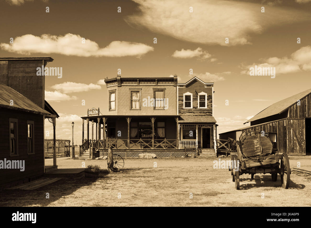 USA, South Dakota, Stamford, 1880 Stadt pioneer village Stockfoto