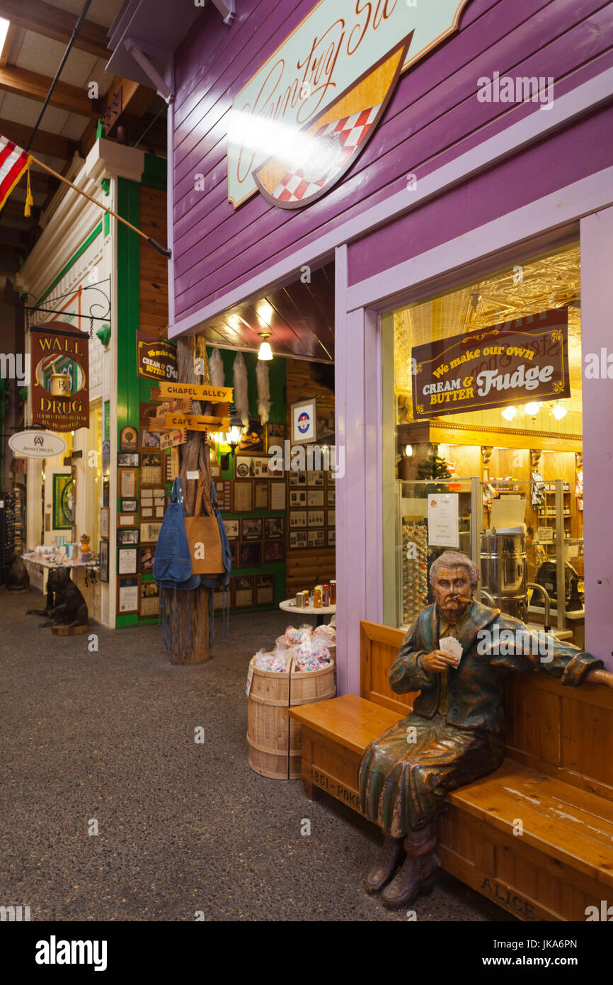 USA, South Dakota, Wand, Wand-Apotheke, innere mall Stockfoto