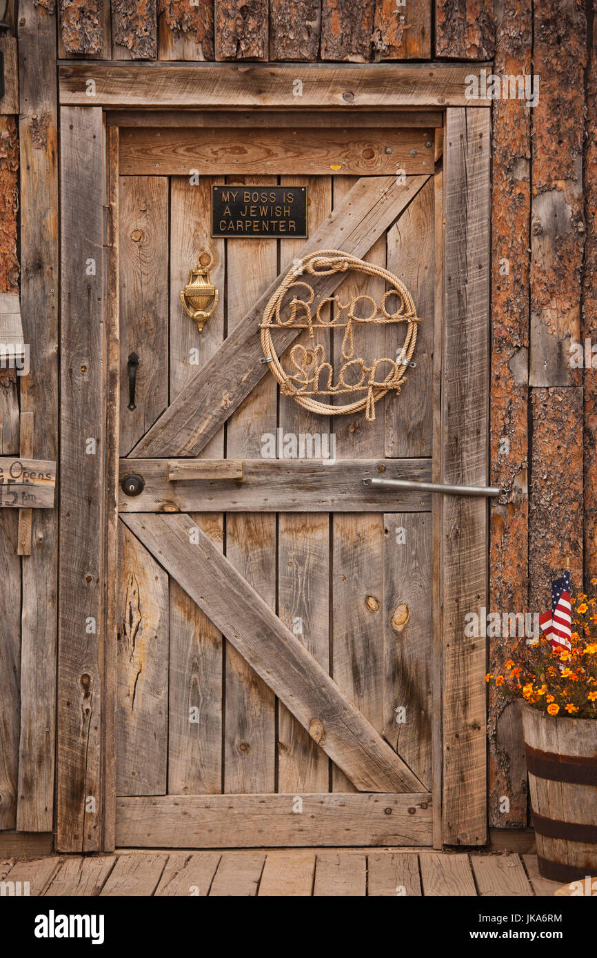 USA, South Dakota, Rapid City, Fort Hays, Seil Shop Stockfoto