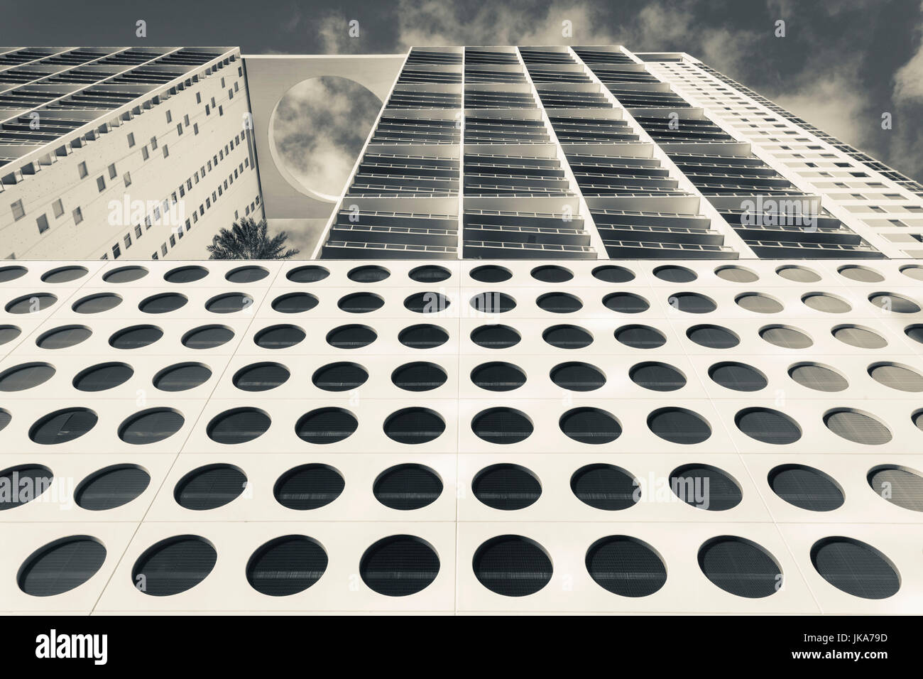 USA, Florida, Miami, Brickell Avenue, Außenseite der Gebäude 500 Brickell Avenue Stockfoto