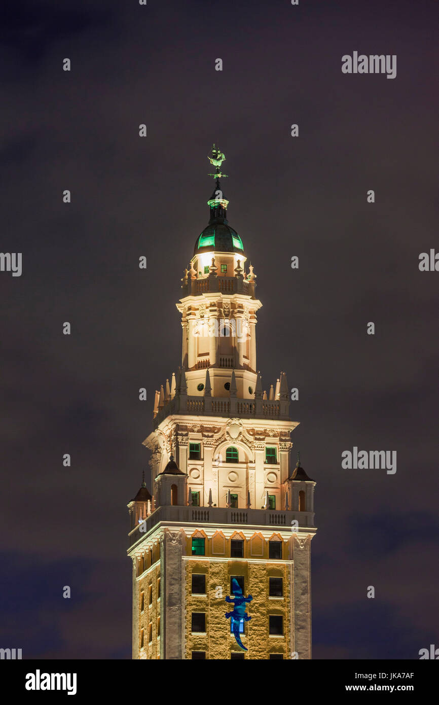 USA, Florida, Miami, Freedom Tower, Dämmerung Stockfoto