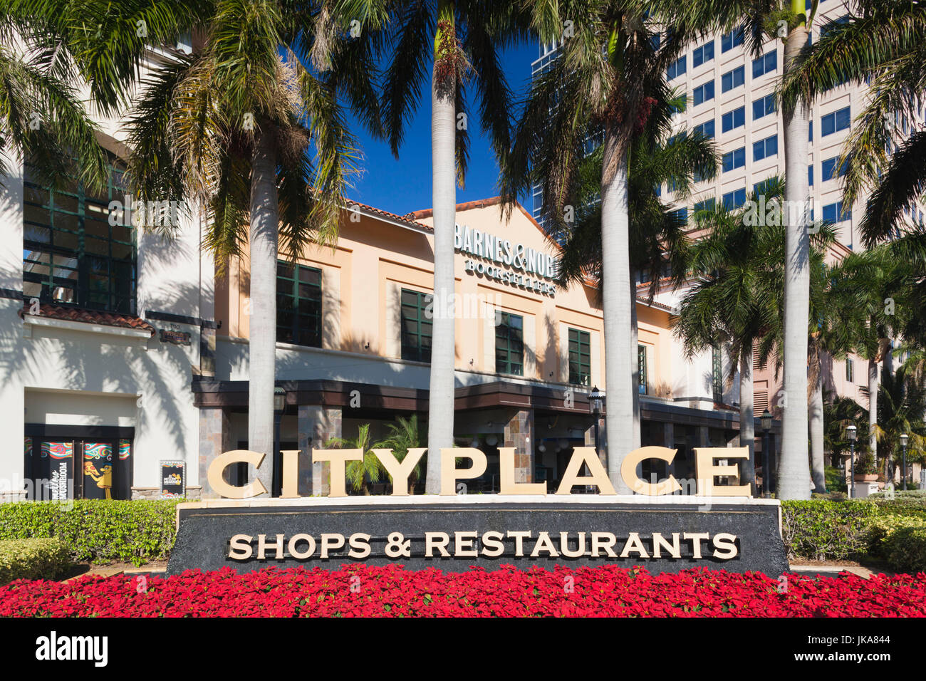 USA, Florida, West Palm Beach, City Place Mall Stockfoto