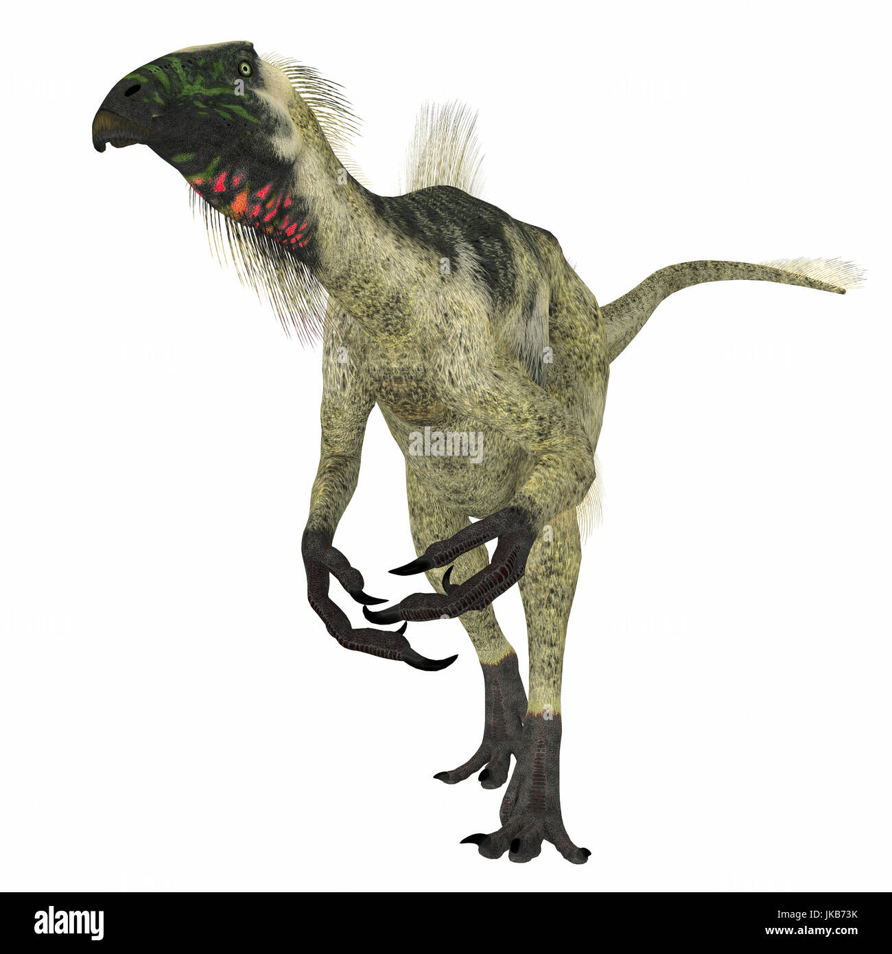 Beipiaosaurus war ein Pflanzenfresser theropode Dinosaurier, der in China in der Kreidezeit lebte. Stockfoto