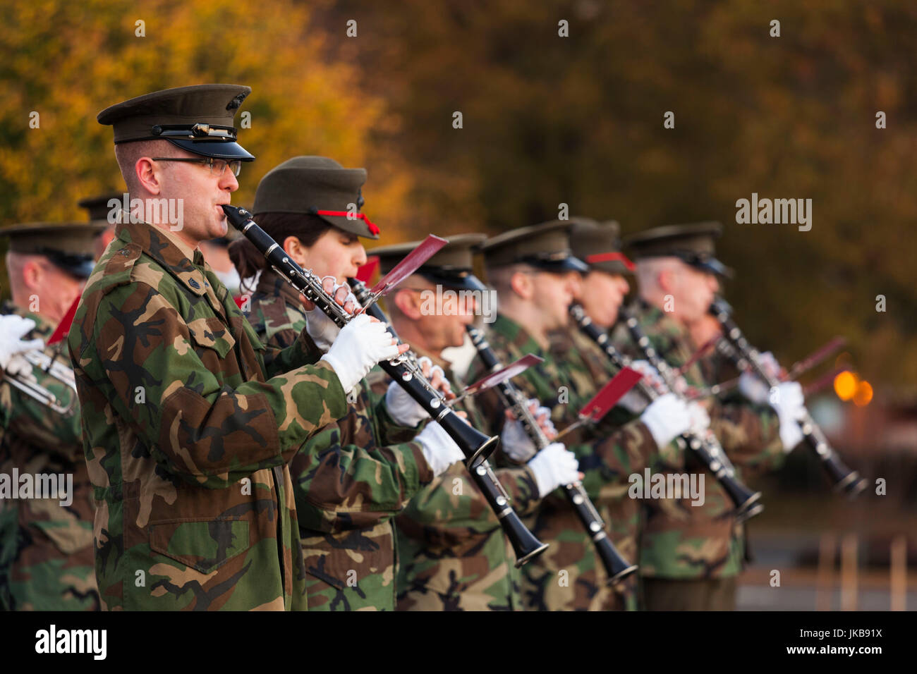 USA, Virginia, Arlington, US Marine Band Stockfoto