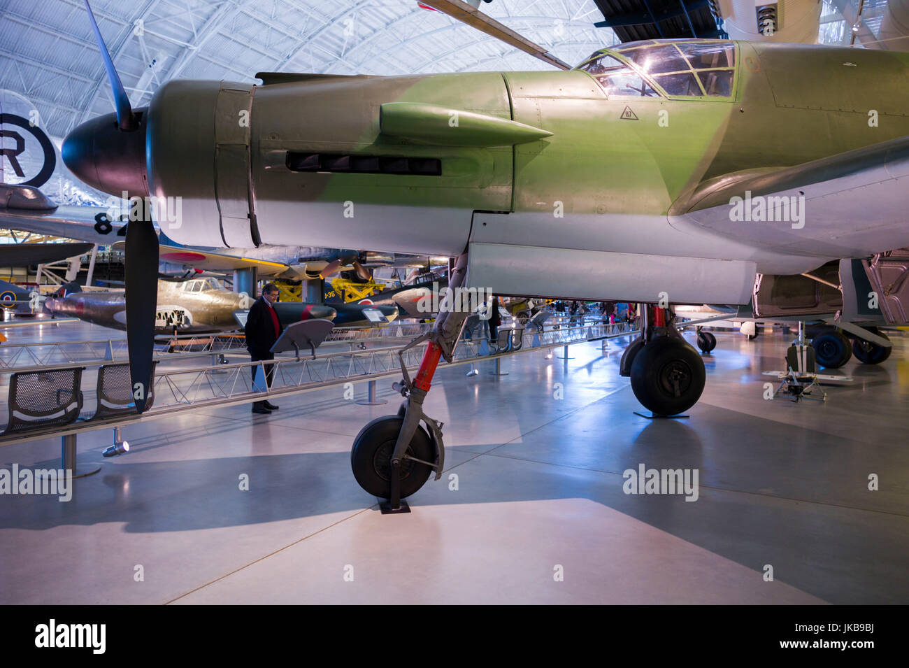 USA, Virginia, Herdon, National Air and Space Museum, Steven F. Udvar-Hazy Center, Luft-Museum, WW2-Ära, deutsche Dornier 335 Jagdflugzeug Stockfoto