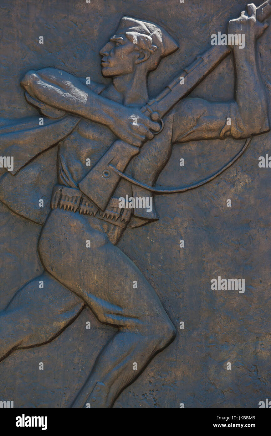 Albanien, Permet, Partisanennekropole Stockfoto