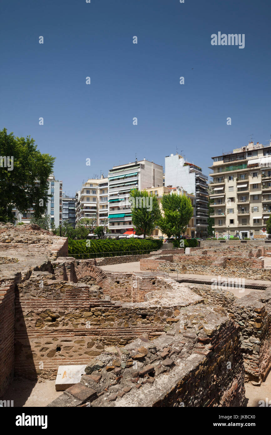 Griechenland, Mazedonien Zentralregion, Thessaloniki, Ruinen der Palast des Galerius Stockfoto