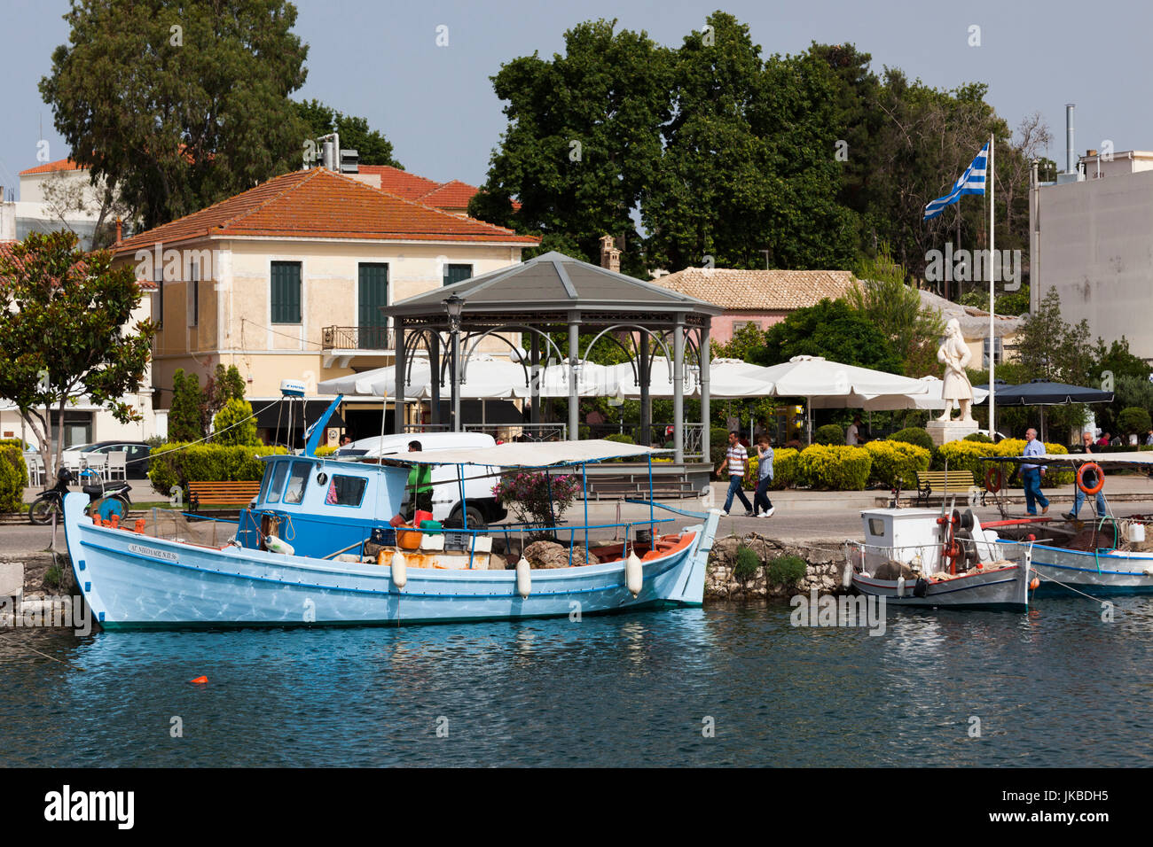Griechenland, Region Epirus, Preveza, Blick auf den Hafen Stockfoto