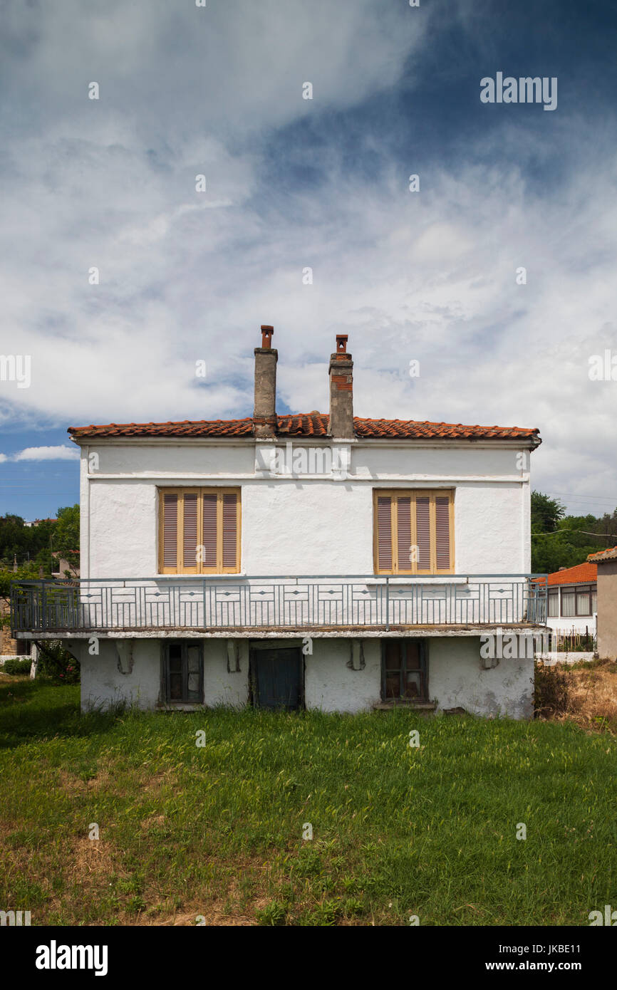 Griechenland, OstMazedonien und Thrace Region, Pythio, Wohnhaus Stockfoto