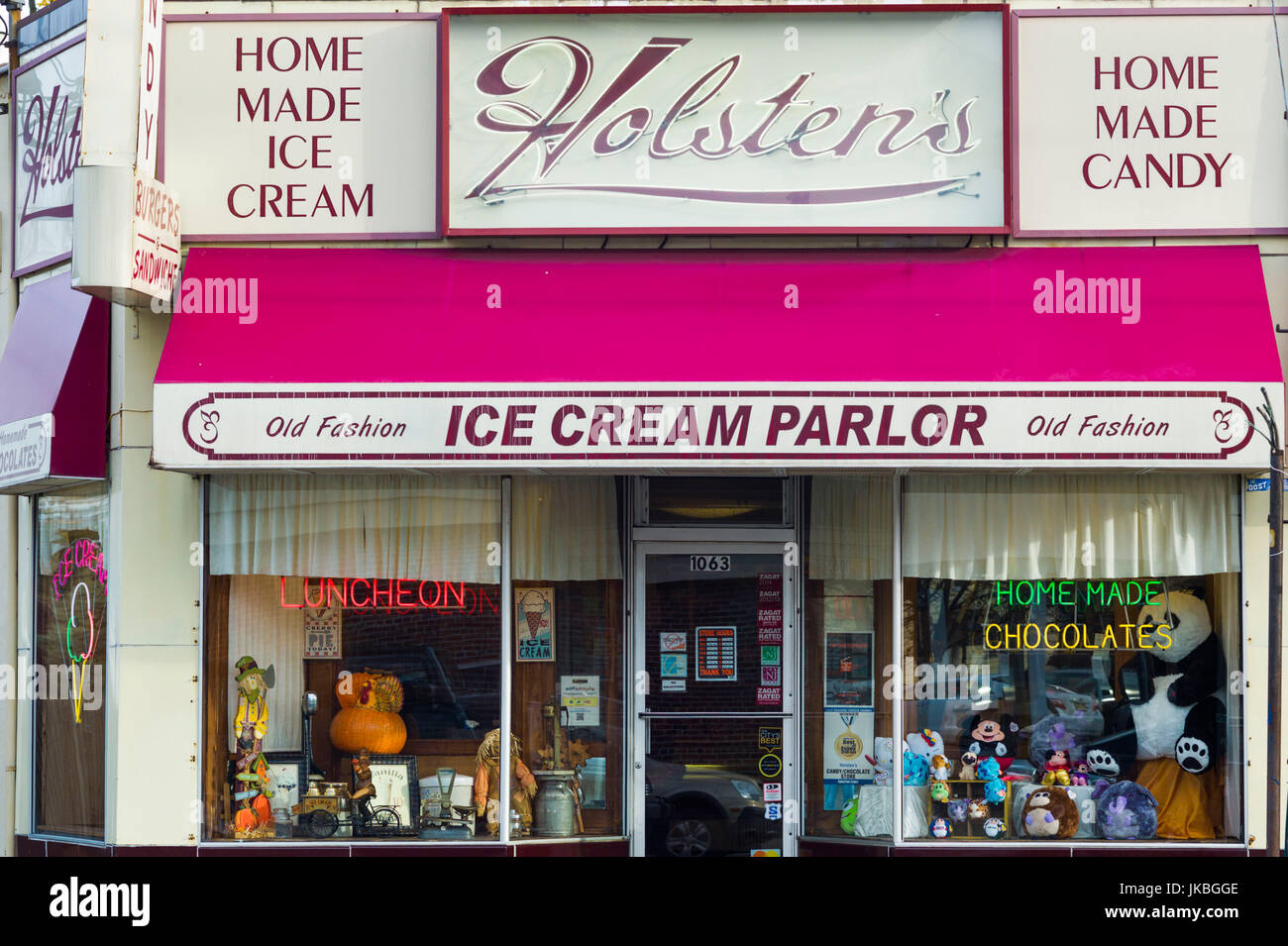 USA, New Jersey, Bloomfield, Holstens Ice Cream Parlor, endgültigen Standort für die letzte Episode von die Sopranos Fernsehserie, außen verwendet Stockfoto