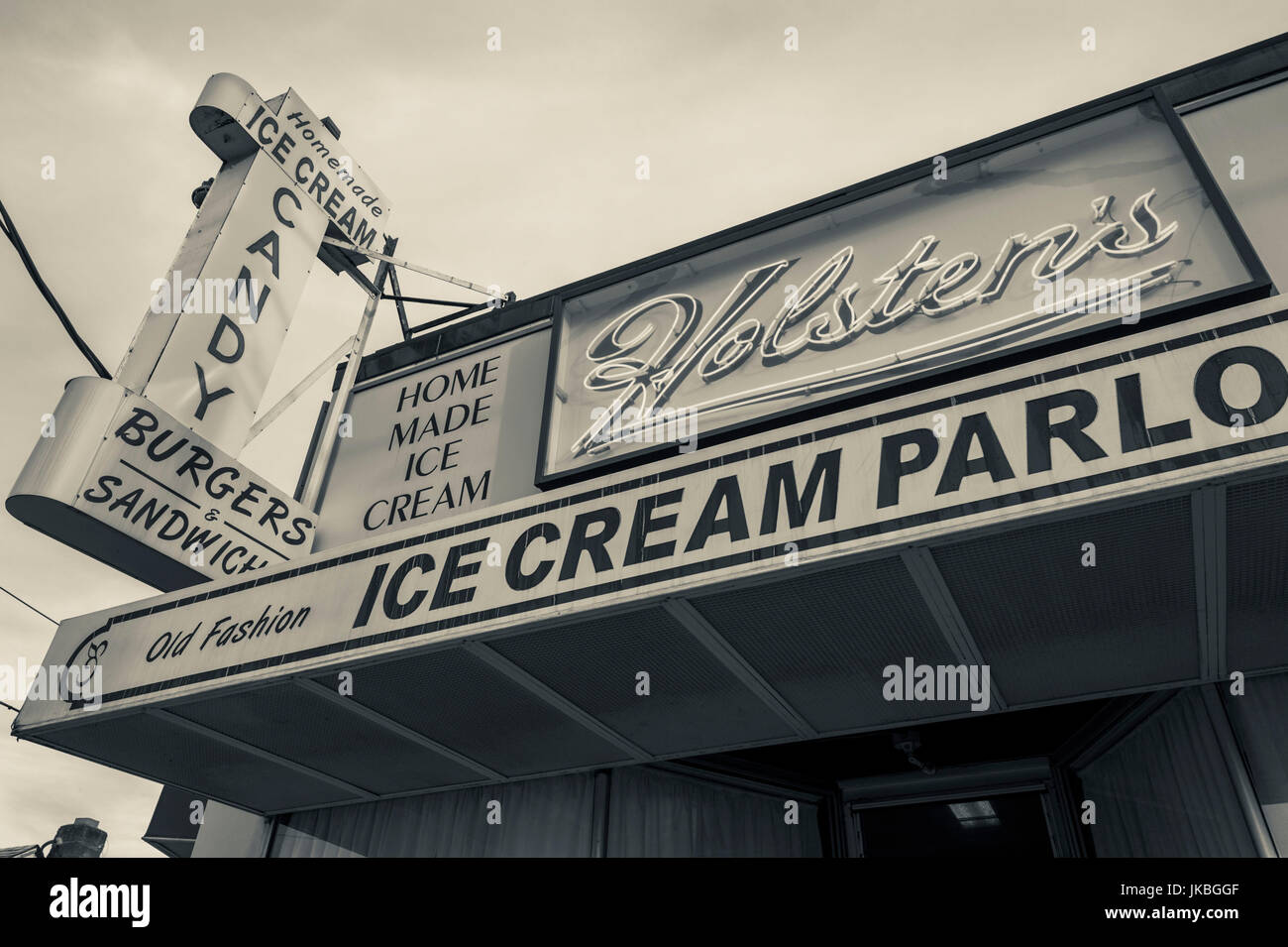 USA, New Jersey, Bloomfield, Holstens Ice Cream Parlor, endgültigen Standort für die letzte Episode von die Sopranos Fernsehserie, außen verwendet Stockfoto