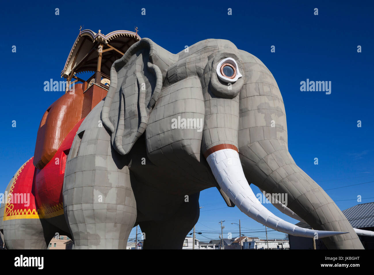 USA, New Jersey, Margate, Lucy der Elefant am Strand Elefant Skulptur Stockfoto