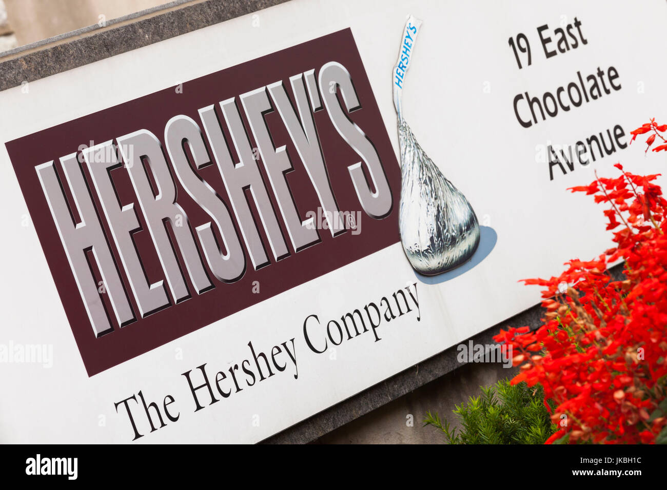 USA, Pennsylvania, Hershey, Sitz der Hershey Company Stockfoto