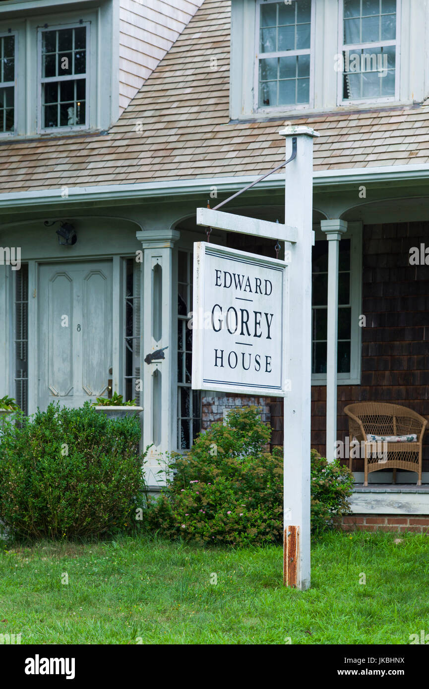 USA, Massachusetts, Cape Cod, Yarmouth Port, Edward Gorey House, ehemaligen Haus des Künstlers Edward Gorey Stockfoto