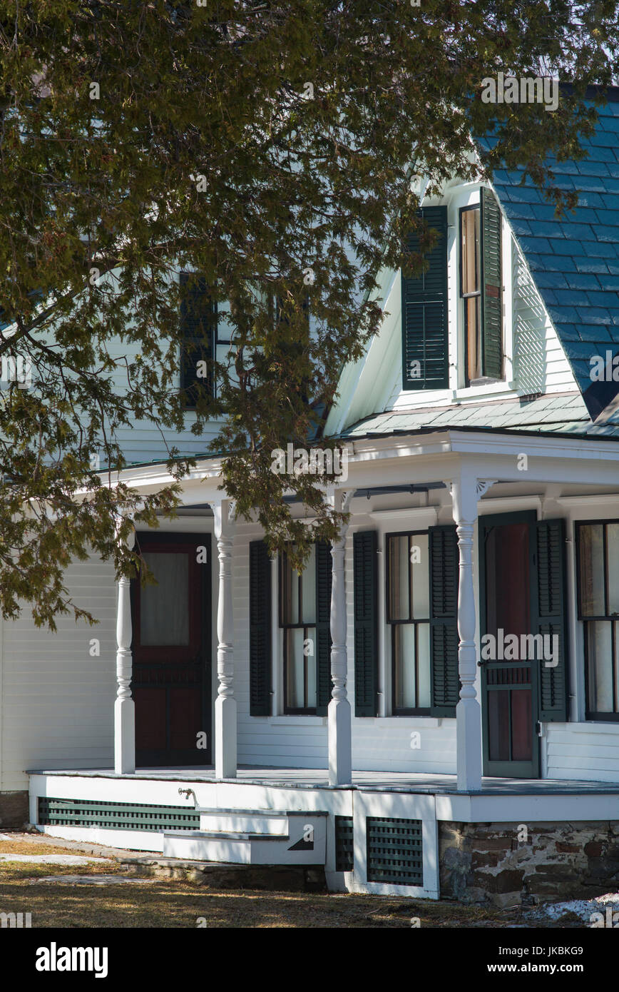 Geburtsort des ehemaligen US-Präsident Calvin Coolidge, 30. US-Präsident, Coolidge Einfamilienhaus, Plymouth, Vermont, USA Stockfoto