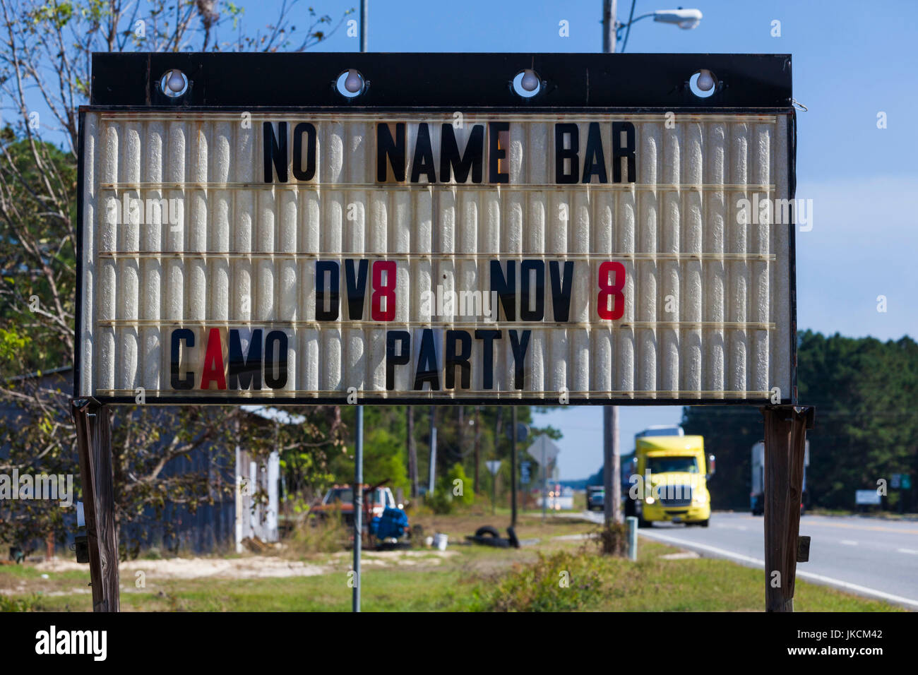 USA, Georgia, Willacoochee, berühmte No-Name-Bar Stockfoto