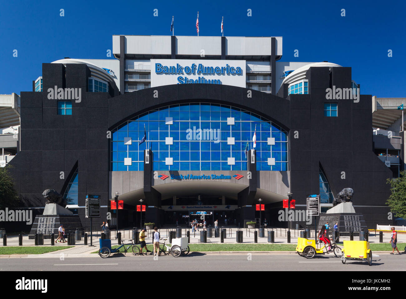 USA, North Carolina, Charlotte, Bank of America Stadium Stockfoto