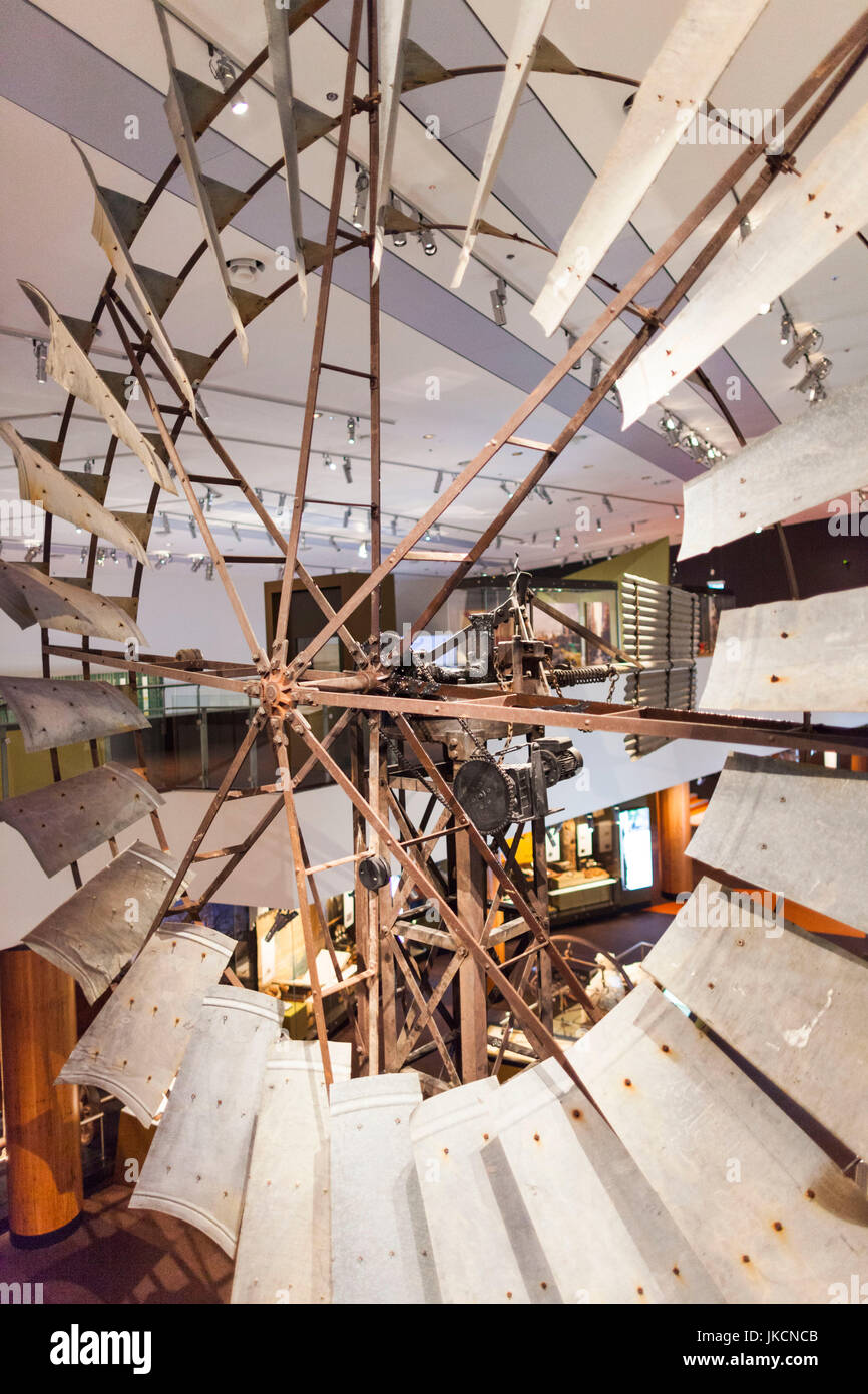 Australien, Australian Capital Territory, Canberra, ACT National Museum of Australia, Outback Rotorblätter Mühle Stockfoto