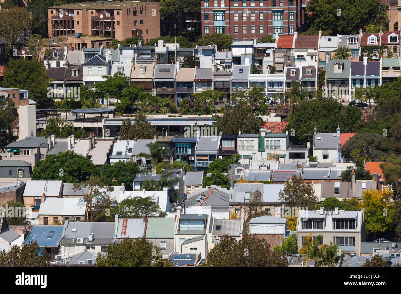 Australien, New South Wales, Sydney, New South Wales erhöhten Blick auf Kings Cross-Bereich Stockfoto