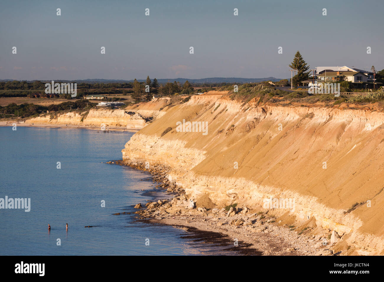 Australien, South Australia, Fleurieu Peninsula, Port Willunga, Sonnenuntergang Stockfoto