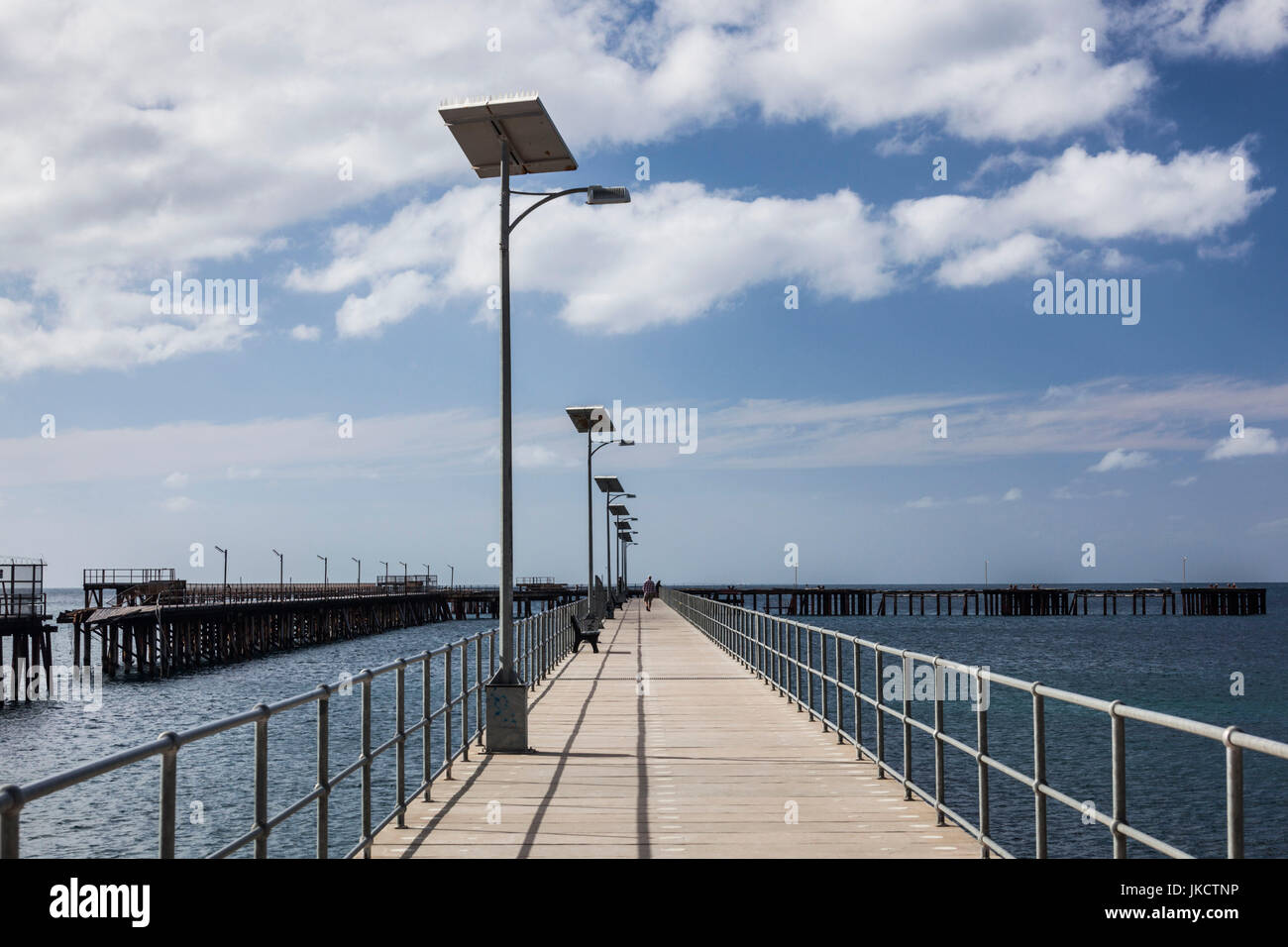 Australien, South Australia, Fleurieu Peninsula, Rapid Bay Stadt Steg Stockfoto